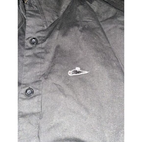 NWT Atticus Y2K Blink 182 Mens Black Dead Bird Button Front Shirt Small - Picture 3 of 5